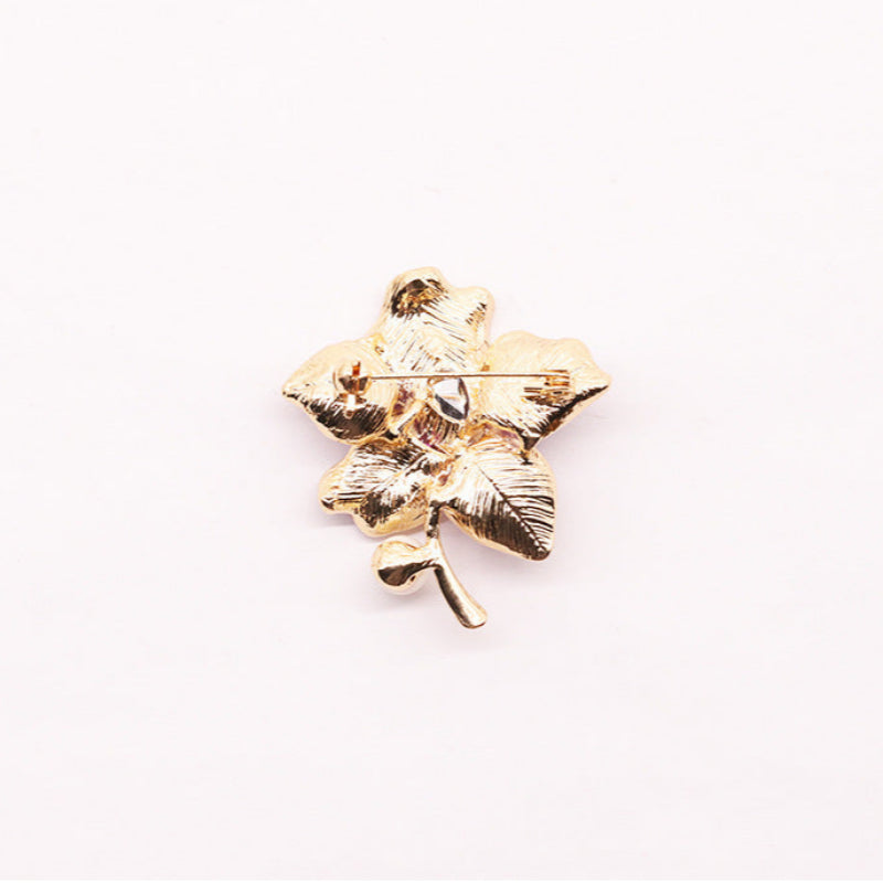 Simple Elegant Enamel Drop Oil Flower Brooch