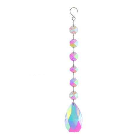 Artificial Crystal Octagon Bead Pendant