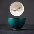 Hand-painted Underglaze Flower Kung Fu Teacups-8