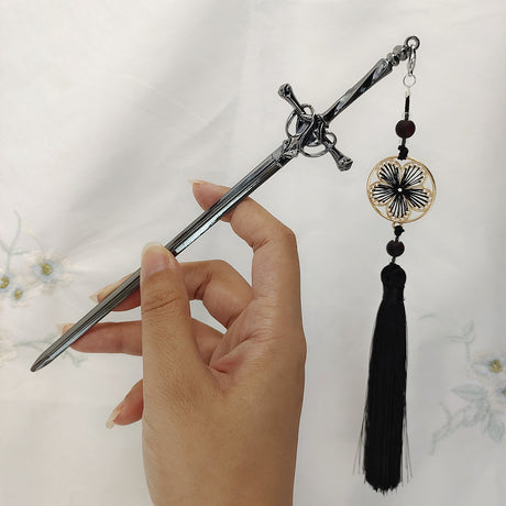 Sword Hairpin Tassel Hairpin Updo Chinese Ancient Style Clothing Accessories Modeling Headdress Hairpin