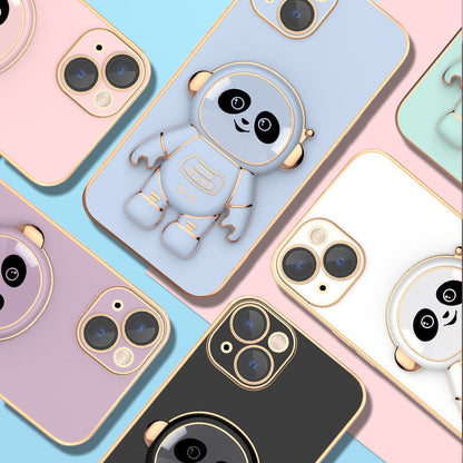 Panda Astronaut iPhone 14 Series Lazy Mobile Phone Case Holder-1