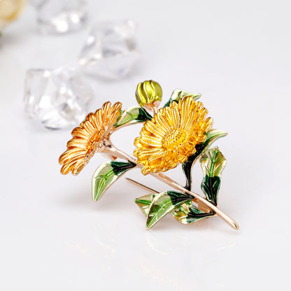 Fashion Temperament Small Daisy Brosche Lady Brosche Pin