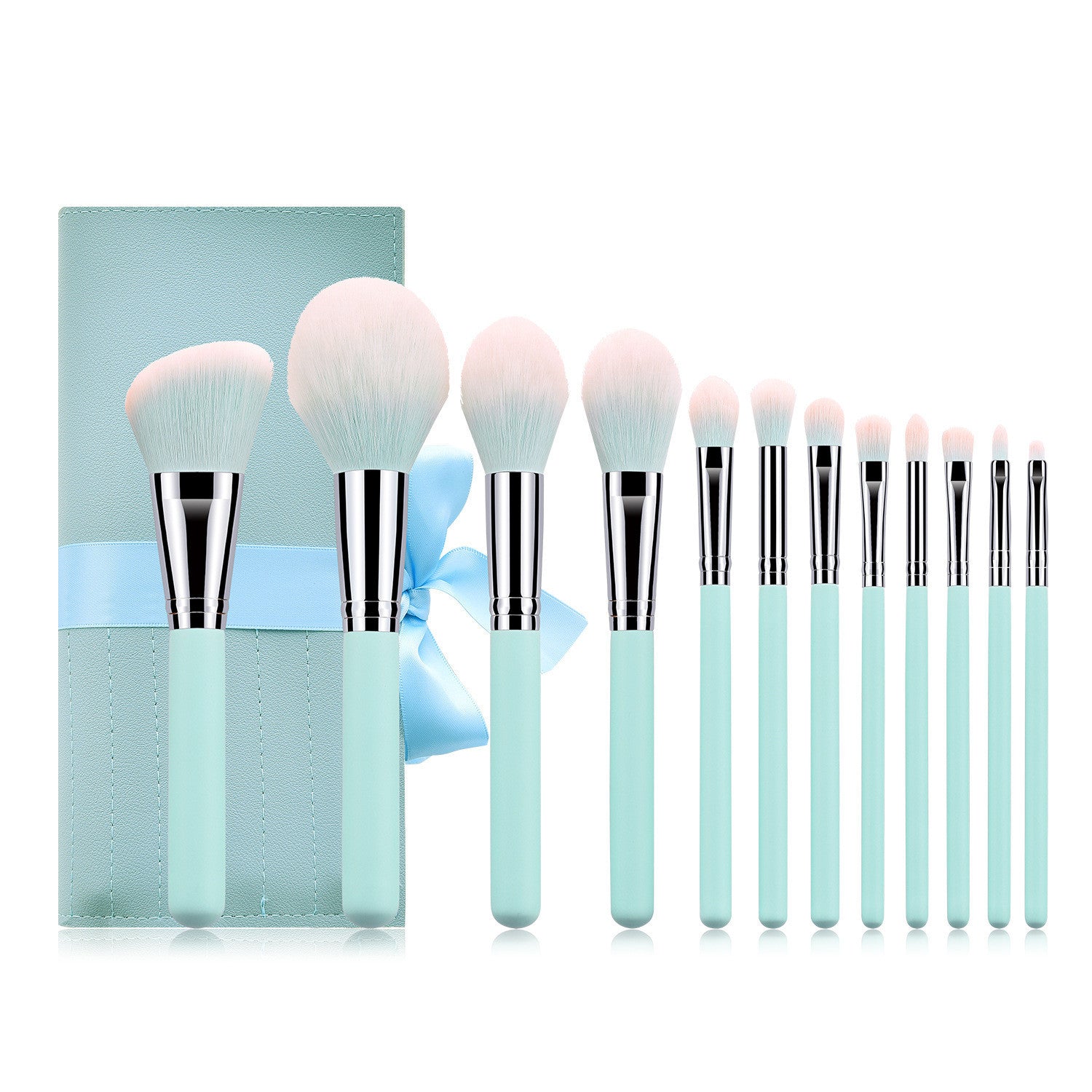 Tiffany Blue 12-piece Makeup Brush Set Beauty Tools-1