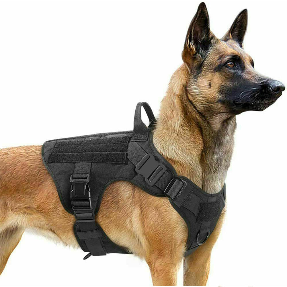Military Tactical Dog Harness Adjustable Pet Dog Back