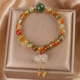 New Chinese Style Female Natural Stone Color Beaded Bracelet-1