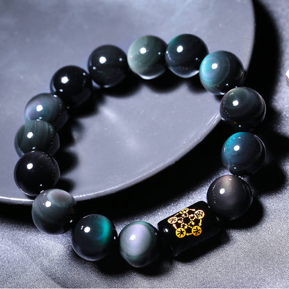 Obsidian bracelet