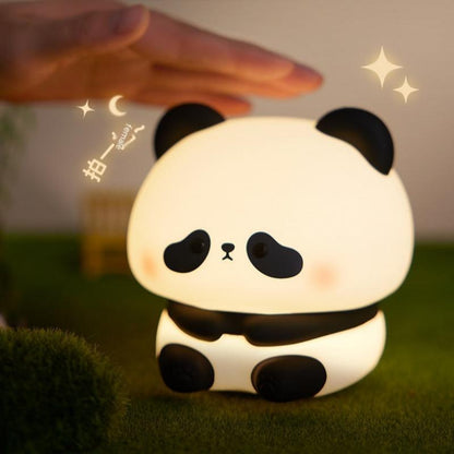 Cute Silicone Panda LED Night Light Lamp-5