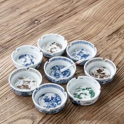 Creative Chinese Ceramic Ashtray Without Lid