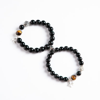 Obsidian Couple Bracelet