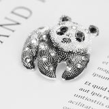 Mit Diamanten besetzte Panda-Brosche Ein-Wort-Brosche-Accessoires