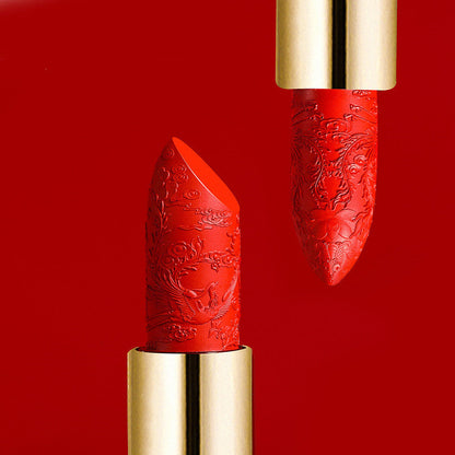 Chinese Style Music Lantern Gift Box Carved Lipstick Set-4