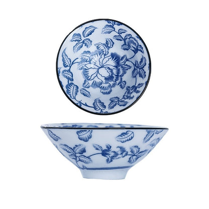 Ceramic Kung Fu Tea Cup Blue And White Porcelain