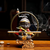 Wukong Meditation Home Backflow Incense Table Decoration-1