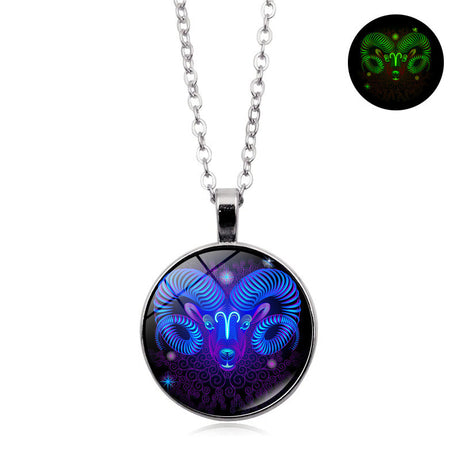 Luminous Zodiac Pendant Necklace–3