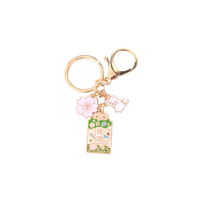 Big Lucky Prayer Rectangular Brand Key Chain