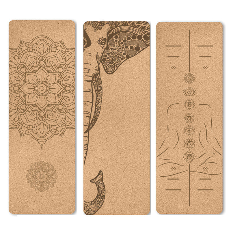 Portable Cork Yoga Non-Slip Exercise Mat