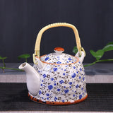 High Tea Celadon Teapot Longquan Glaze Mid-color Lifting Beam Teapot