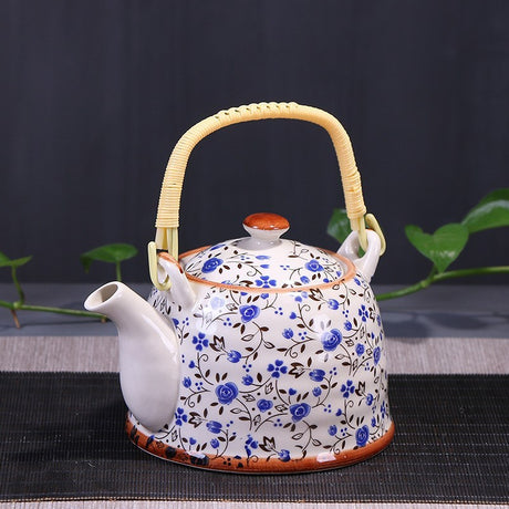 High Tea Celadon Teapot Longquan Glaze Mid-color Lifting Beam Teapot