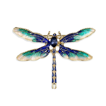 Enamel Dripping Dragonfly Brooch