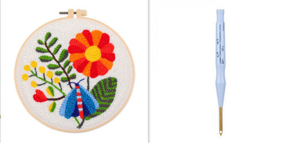 Simple Cartoon Flower Handmade Embroidery Material Kit-12