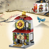 Chinatown Series Chinese Street View Architecture Children's Puzzle Building Blocks Toys