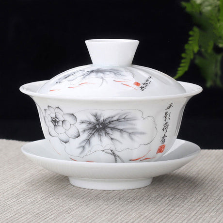 Celadon Sancai Bowl Single Tea Bowl Jingdezhen Kung Fu Teacups-2