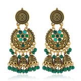 Retro Palace Style Round Earrings Women Earrings