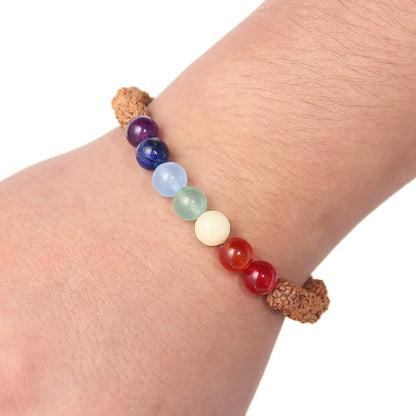 Chinese style seven chakra Yoga Beaded Bracelet