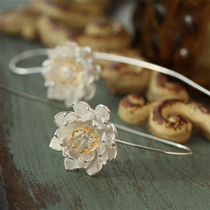 Hypoallergenic lotus earrings