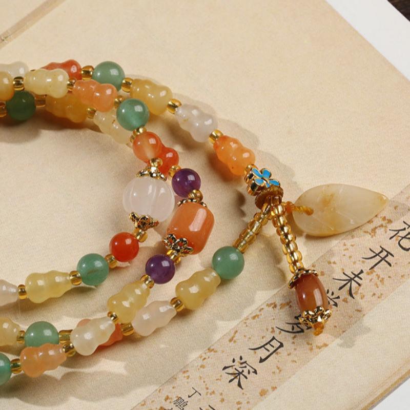 Ethnic Style Natural Jinsi Jade Bracelet Xinjiang Cinnabar Jade