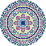 Mandala flower ceramic absorbent coaster