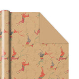 Christmas Gift Packaging Kraft Paper Vintage Gift Wrap