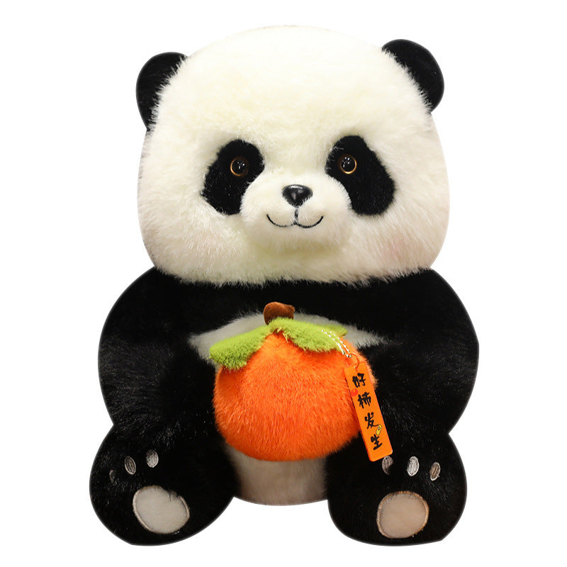 Children's Gift Persimmon Panda Plush Doll Travel Souvenir-6