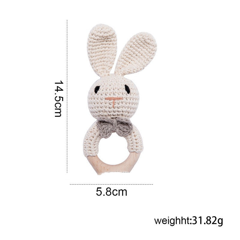 Gestrickte Tierrasseln Puppen Beruhigendes Babyspielzeug