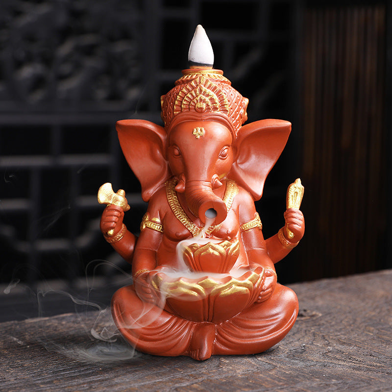 Burner Elephant Ceramic Ornaments Sandalwood Buddha Supplies