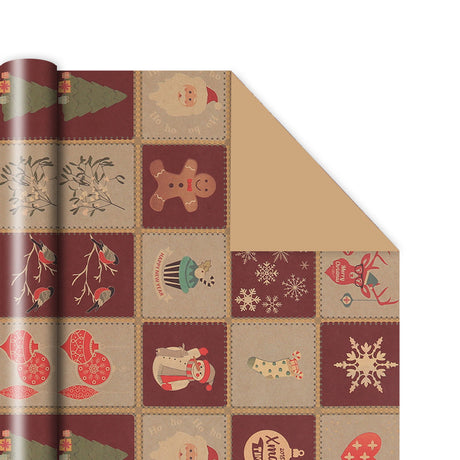 Christmas Gift Packaging Kraft Paper Vintage Gift Wrap
