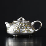 Hand-painted Silver Gilded Fengming Pot Teapot Single Teapot