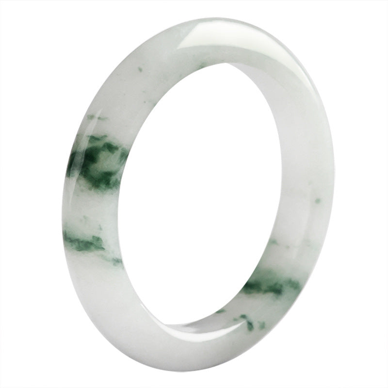 Natürlicher Jade -Ring -Ornament für ethnische Stile