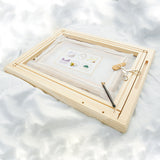 Original Wood Color Pine Flat Embroidery Table Size Available-6