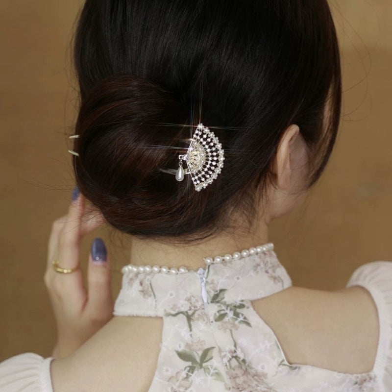 Fairy Temperamental Pearl Tassel U-shaped Hairpin High-grade Simple Tie Up The Hair