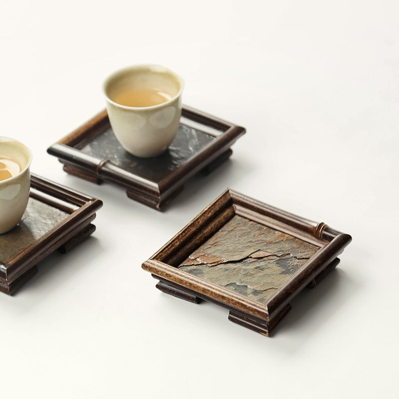 Bamboo Coasters Insulation Creative Tea Ceremony