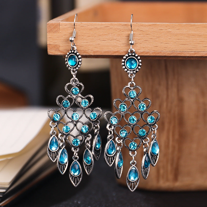 Chinese style multi-layer elegant earrings