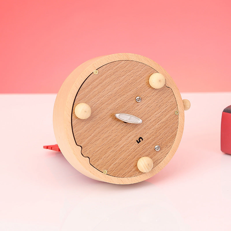 Music Box Music Box Wooden Base Crafts Creative Birthday Qixi Valentine's Day Gift Home Decoration