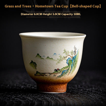 Retro Tea Cup Creative Home Ceramic Tea Bowl Tea Cup