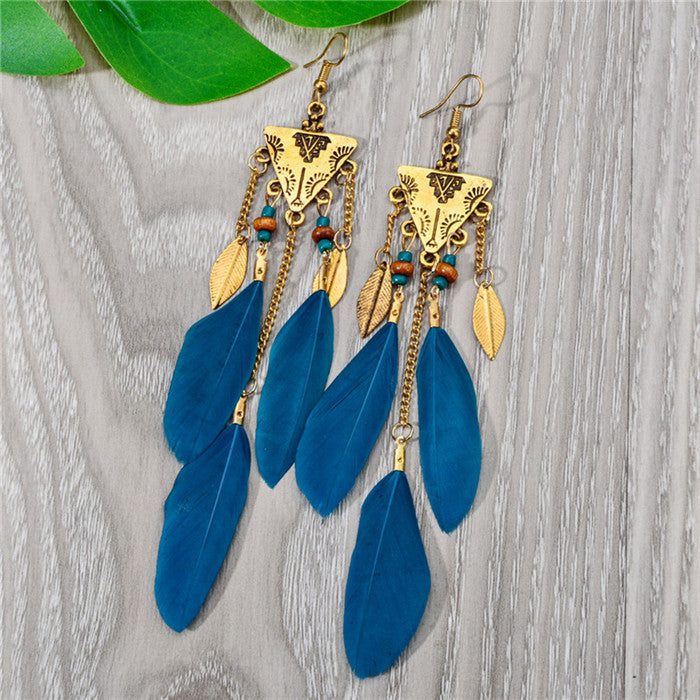 Feather earrings