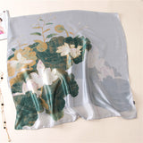 Spring and autumn summer new style lotus silk scarf women