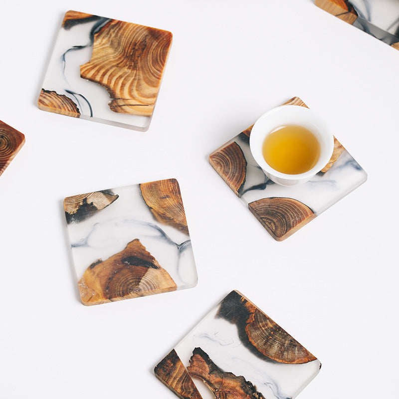 Handmade Pine Resin Tea Coasters