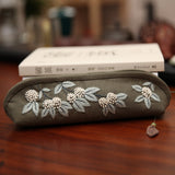 Retro Lu Embroidery Non Finished Products Hand Embroidery Pencil Case-5