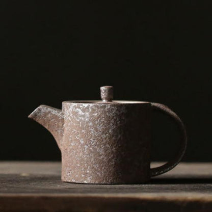 Vintage Rust Glaze Hand Brewed Tea Teapot