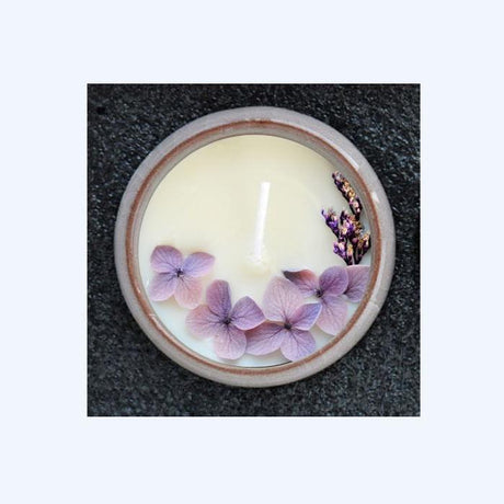 Living Aesthetics Dried Flowers Long Lasting Scented Candle Ceramic Cup-14